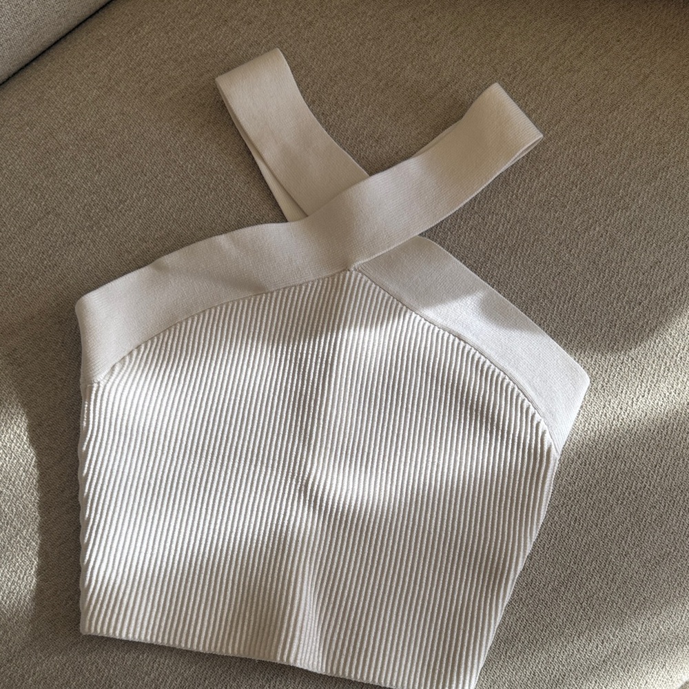 Elegant White Tight Women's Top